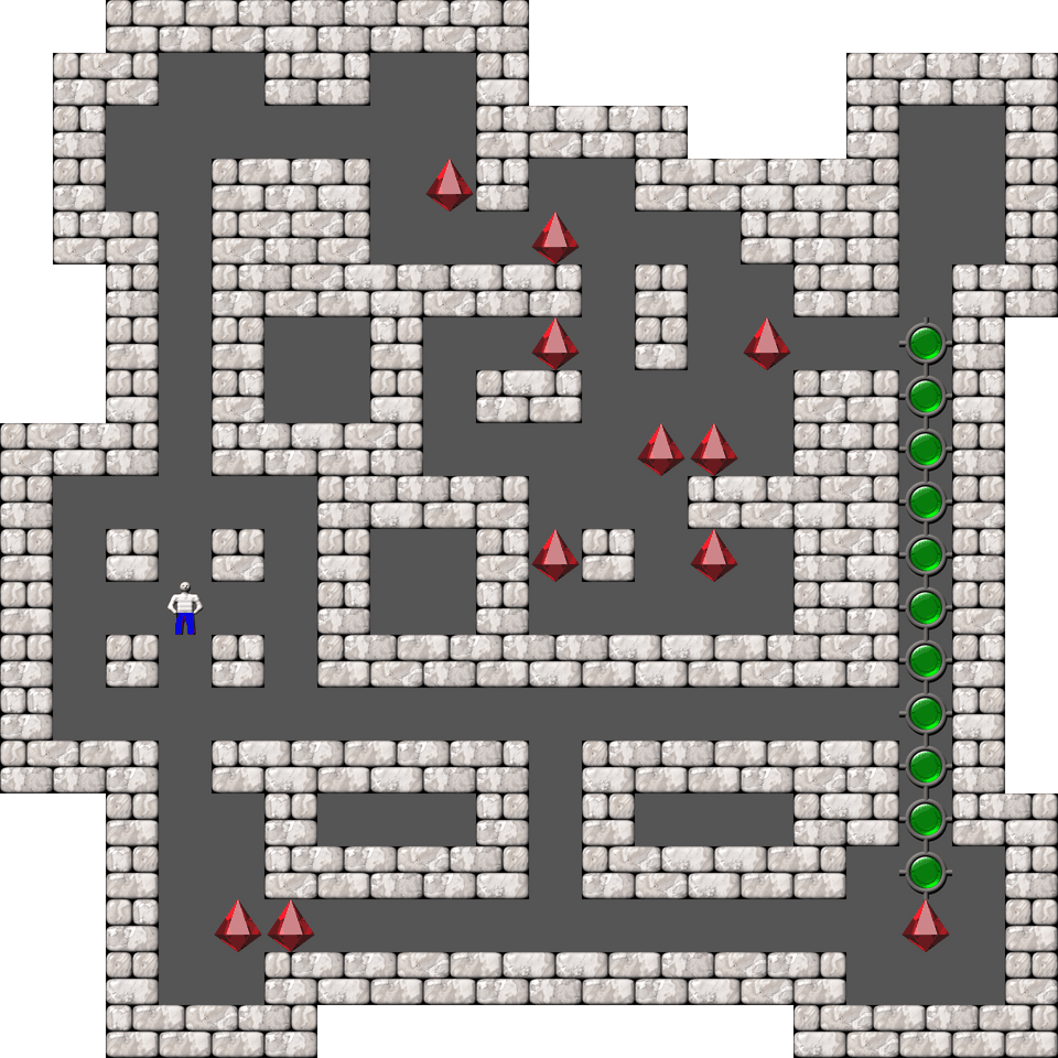 Sokoban 1,000,001 candlelights level 34